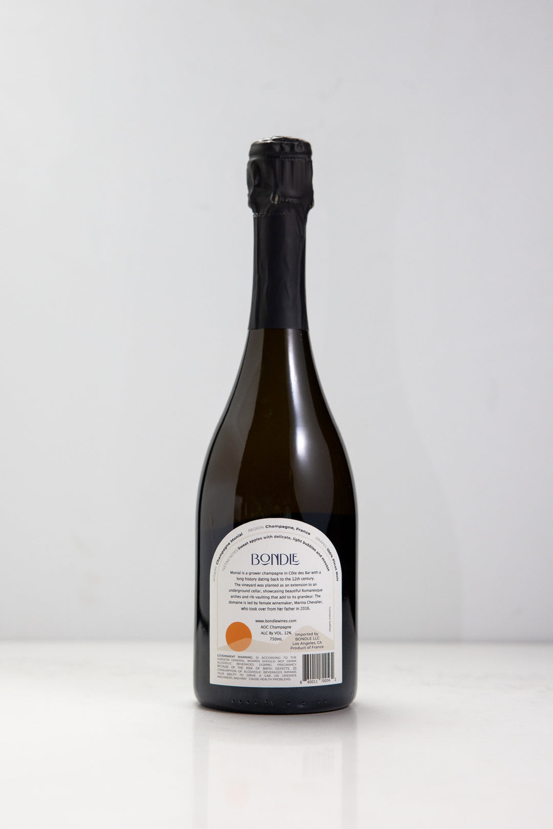 NV Champagne Blanc de Noirs by Monial